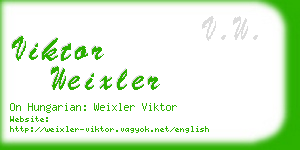 viktor weixler business card